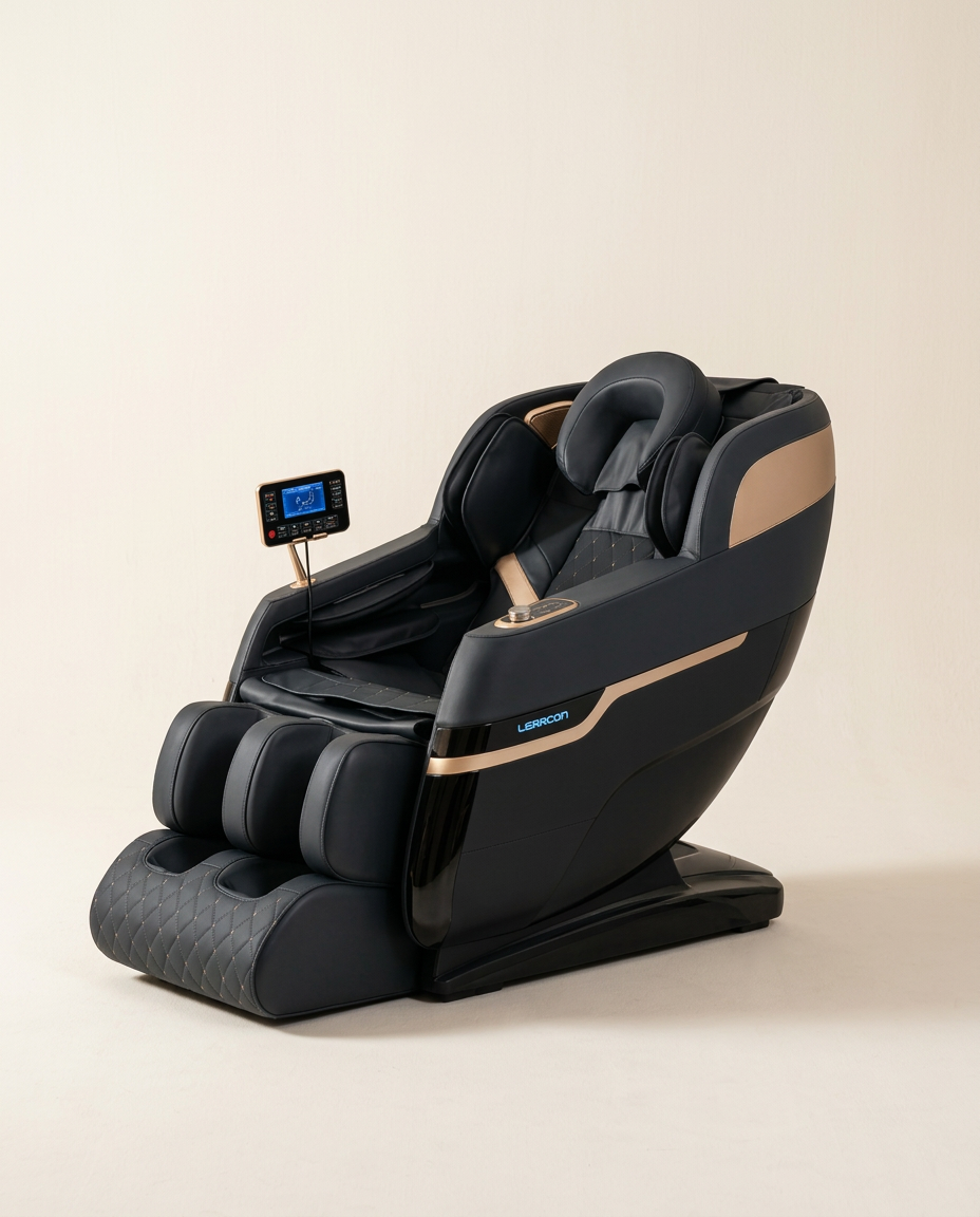 Leercon 988X9 Black — fotoliu de masaj